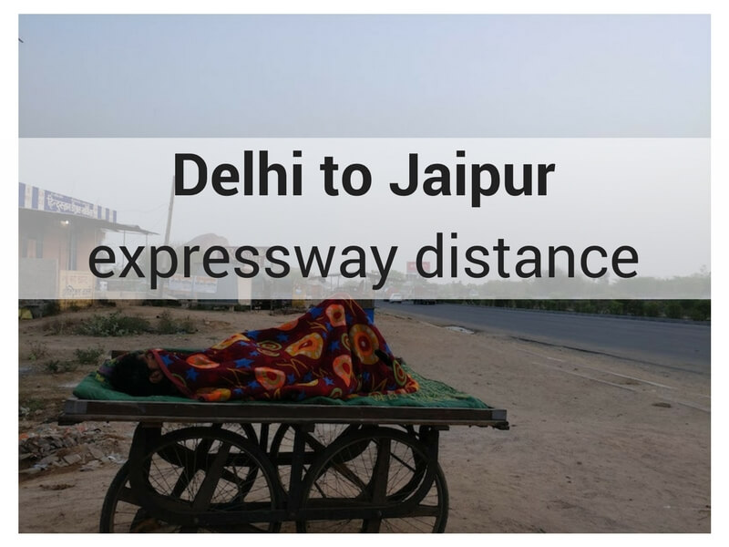 Delhi to Jaipur expressway distance