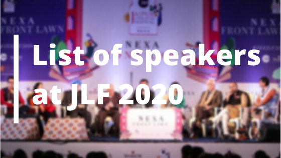 List of speakers at JLF 2020