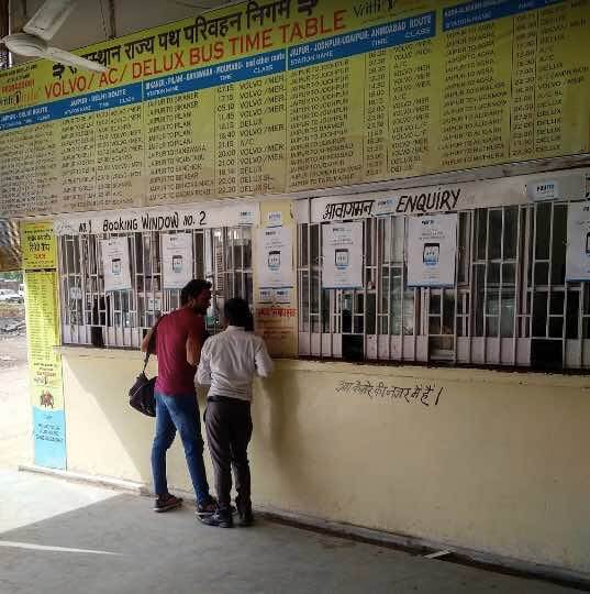 jaipur bus stand time table